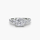 Five Stone Ring with Pavé Band The Perfect Carat