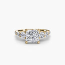 Five Stone Ring with Pavé Band The Perfect Carat