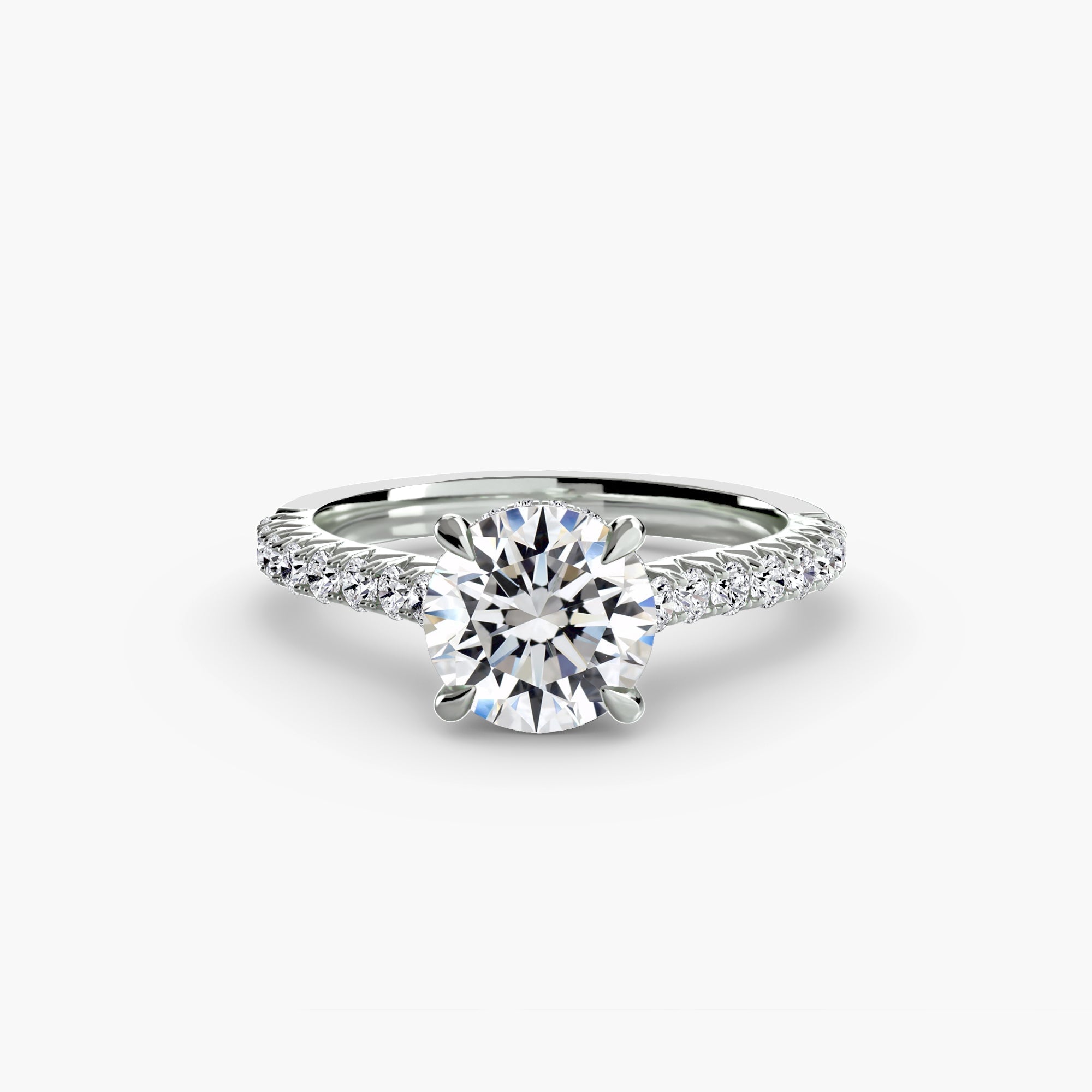 Solitaire with Pavé 5 The Perfect Carat