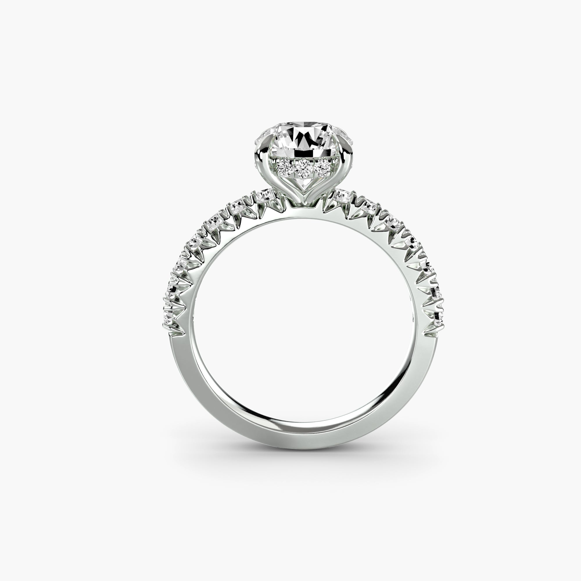 Solitaire with Pavé 6 The Perfect Carat