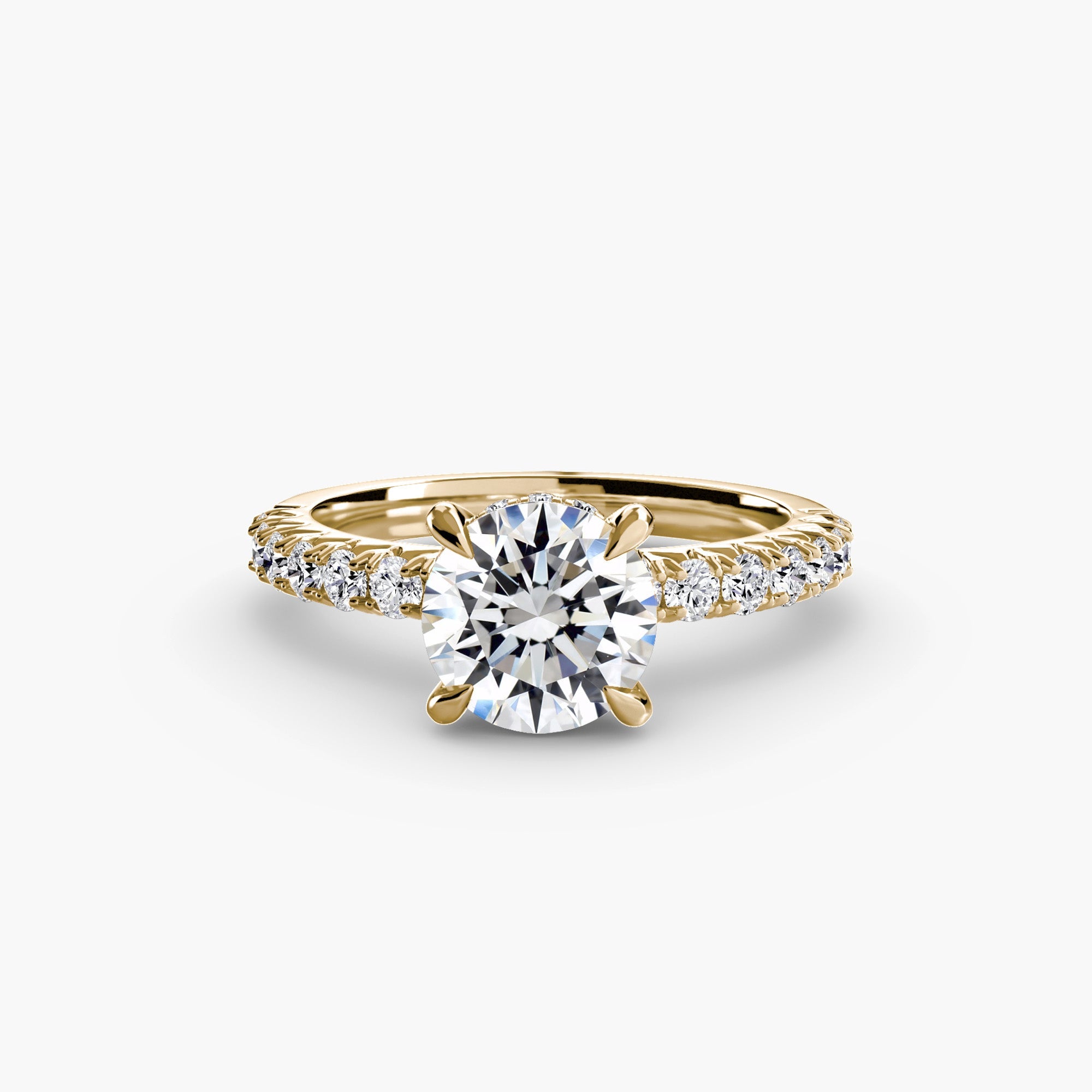 Solitaire with Pavé 6 The Perfect Carat
