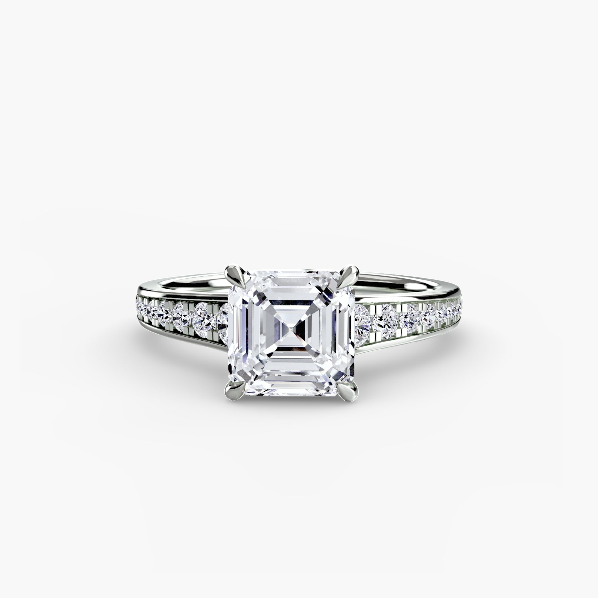 Solitaire with Pavé 7 The Perfect Carat