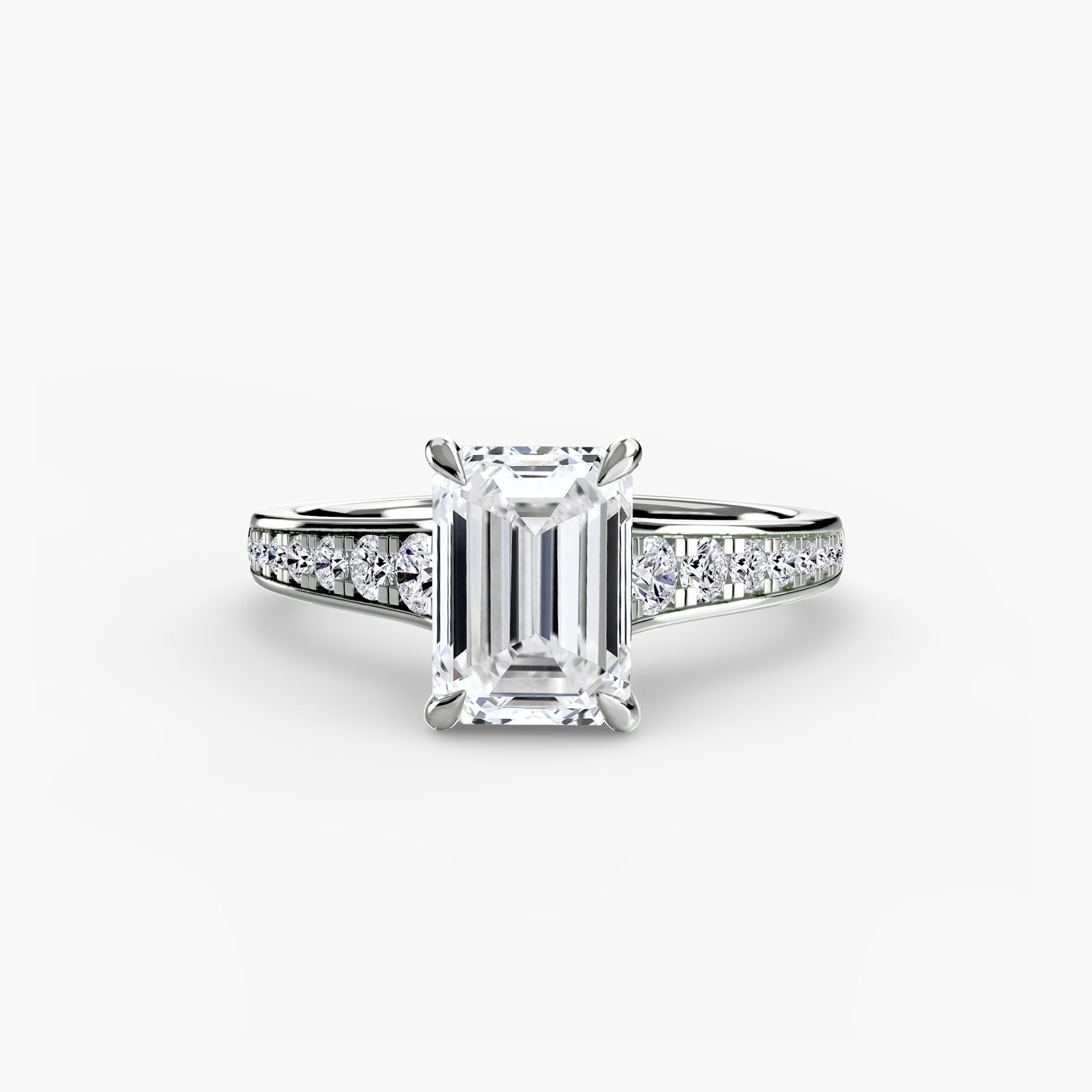 Solitaire with Pavé 7 The Perfect Carat