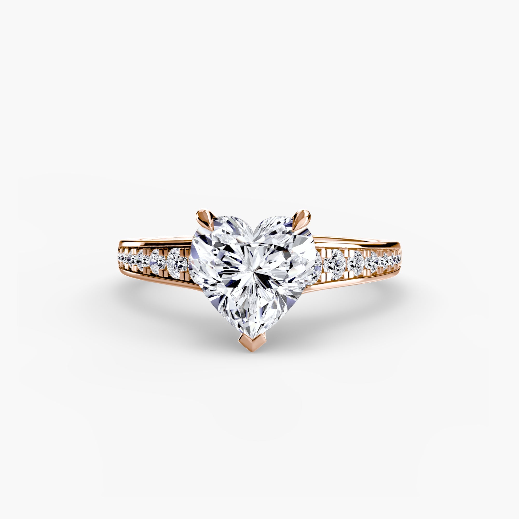 Solitaire with Pavé 7 The Perfect Carat