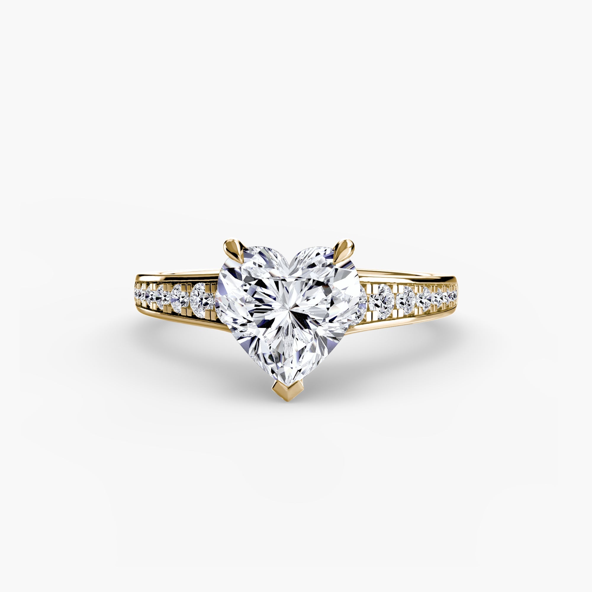 Solitaire with Pavé 7 The Perfect Carat