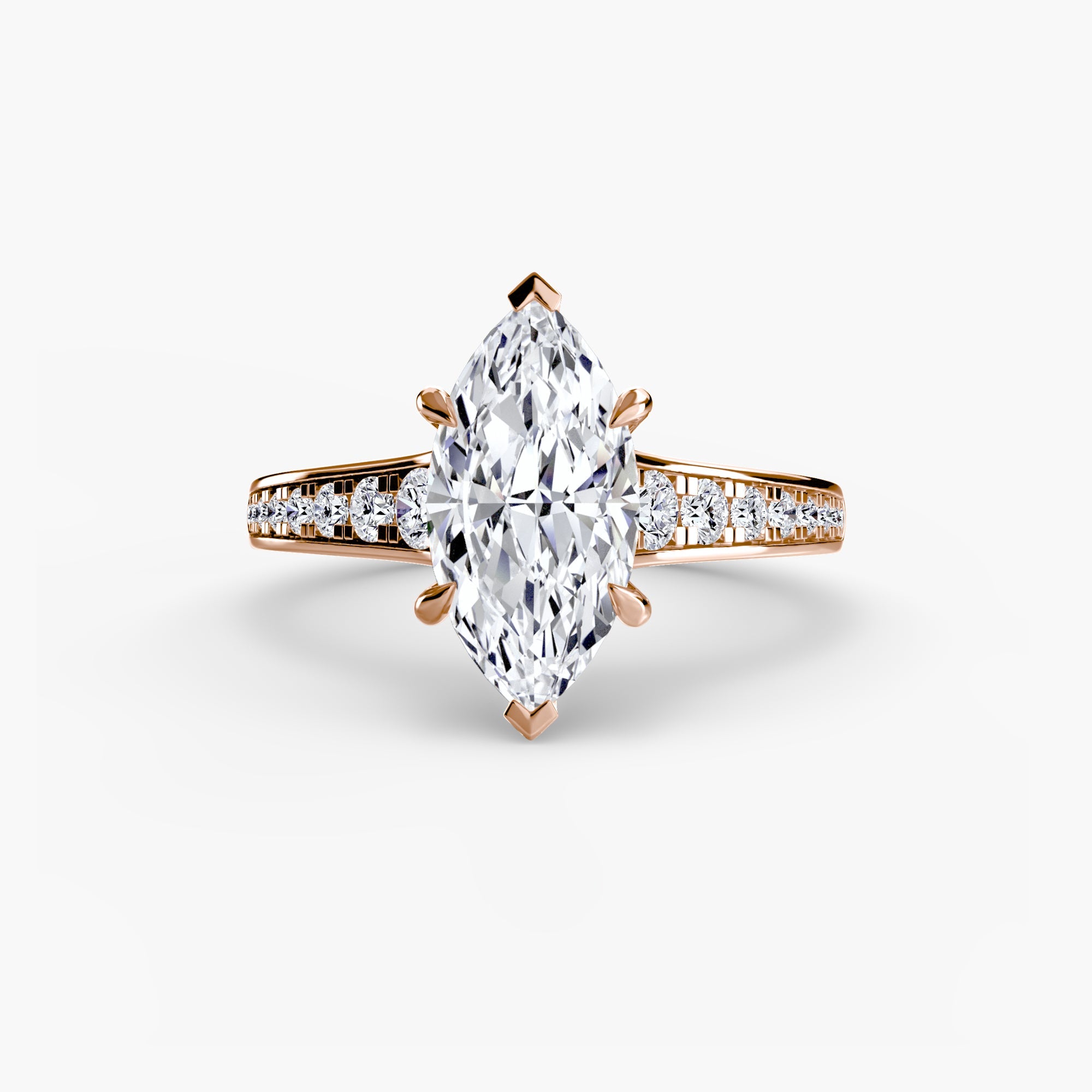Solitaire with Pavé 7 The Perfect Carat