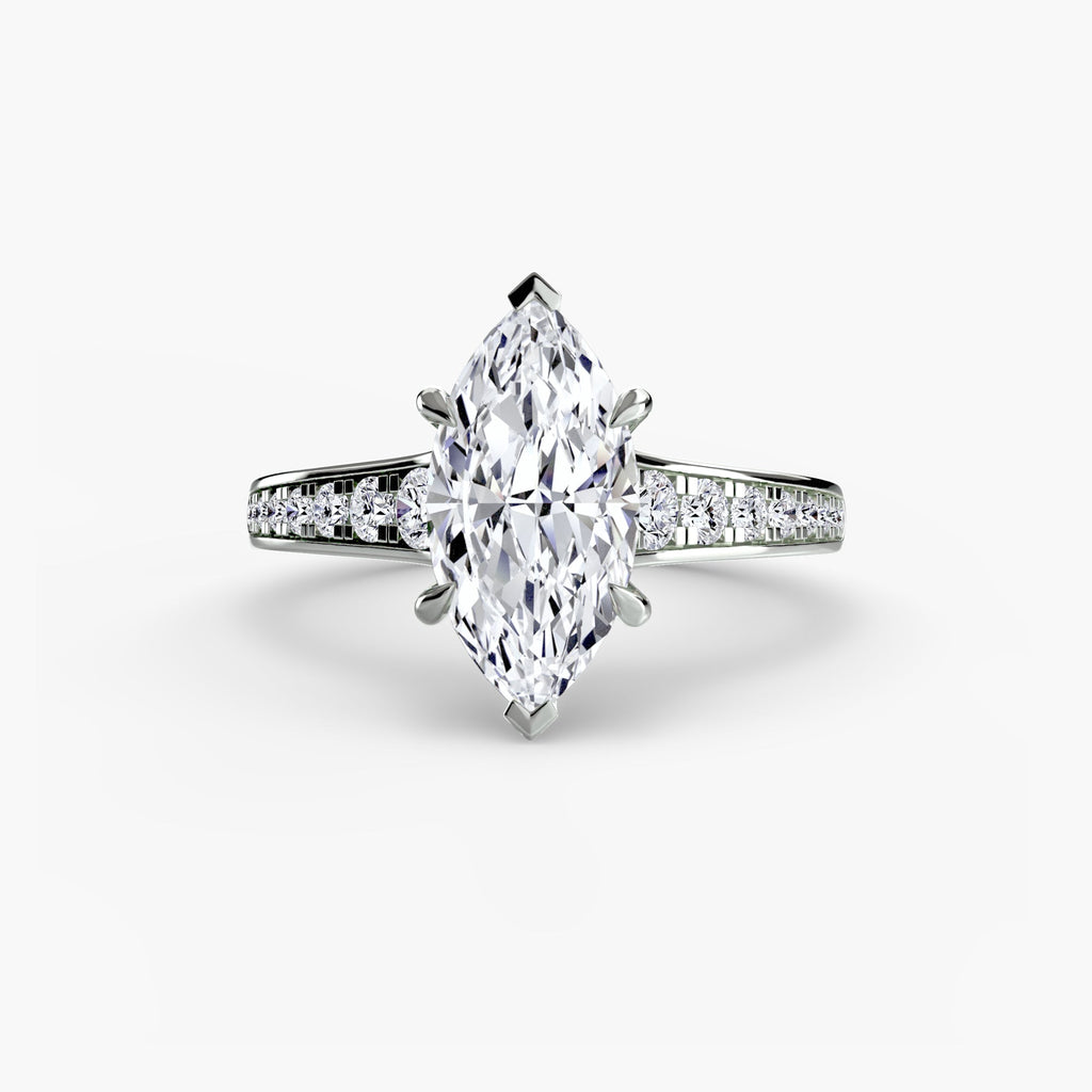 Solitaire with Pavé 7 The Perfect Carat