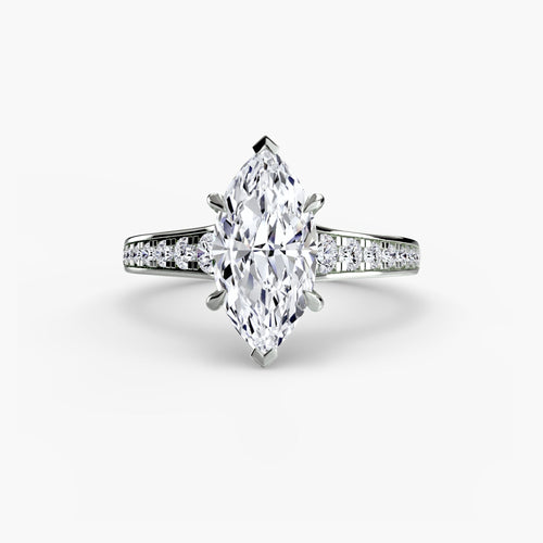 Solitaire with Pavé 7 The Perfect Carat