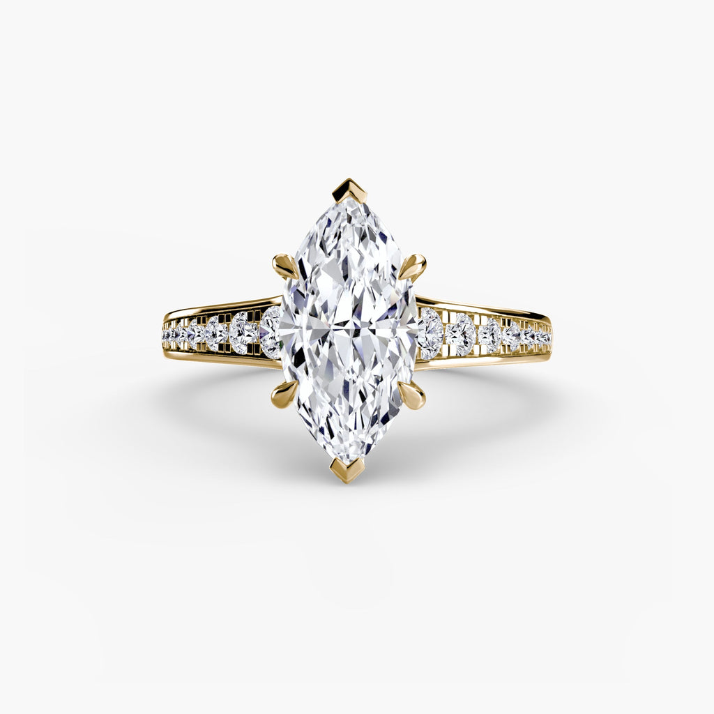 Solitaire with Pavé 7 The Perfect Carat