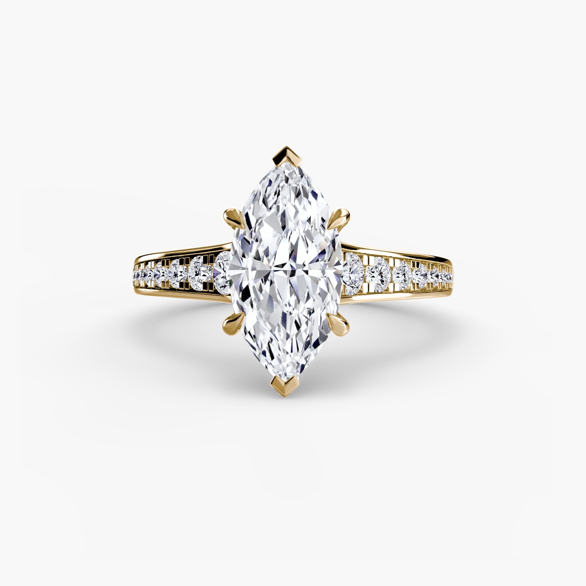 Solitaire with Pavé 7 The Perfect Carat