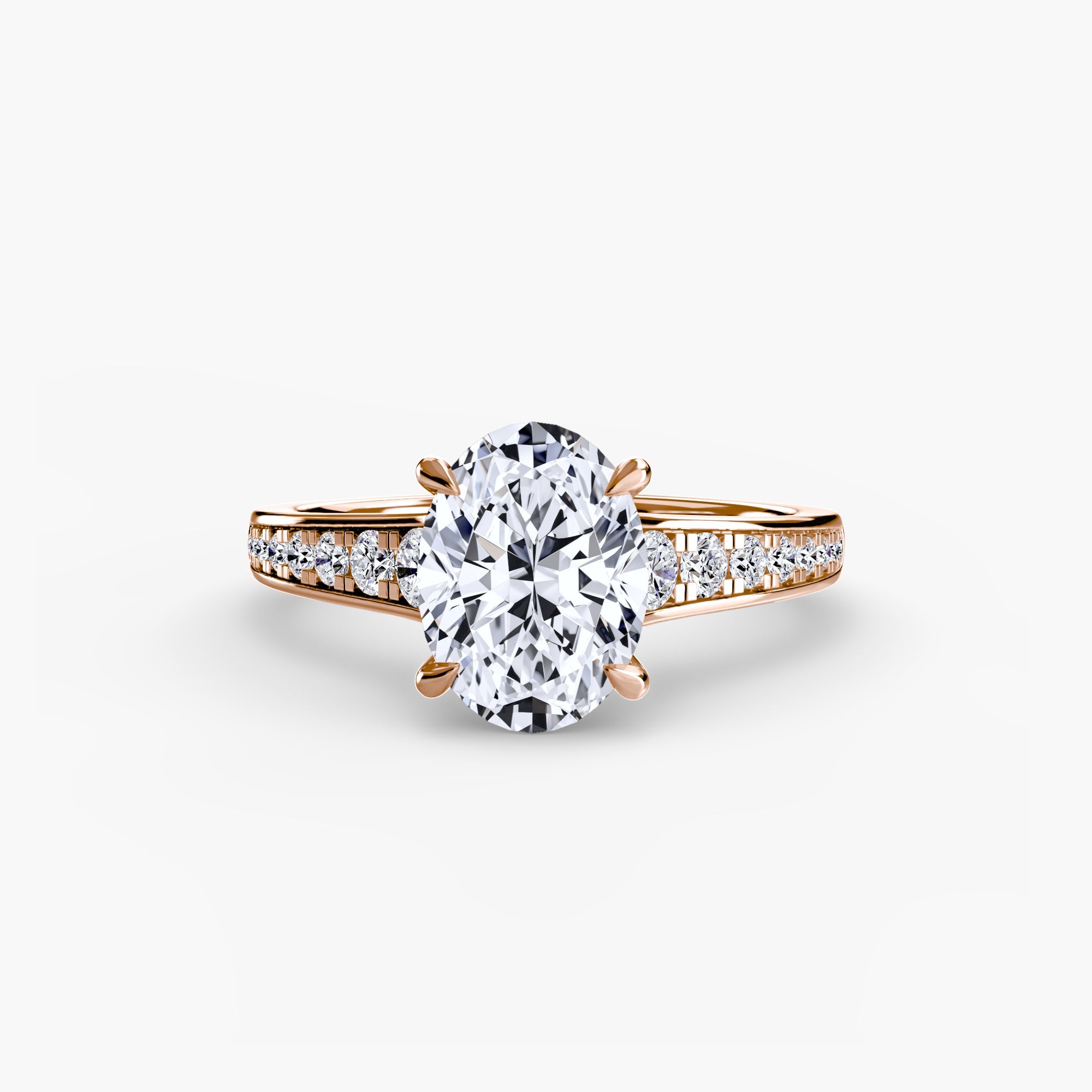 Solitaire with Pavé 7 The Perfect Carat