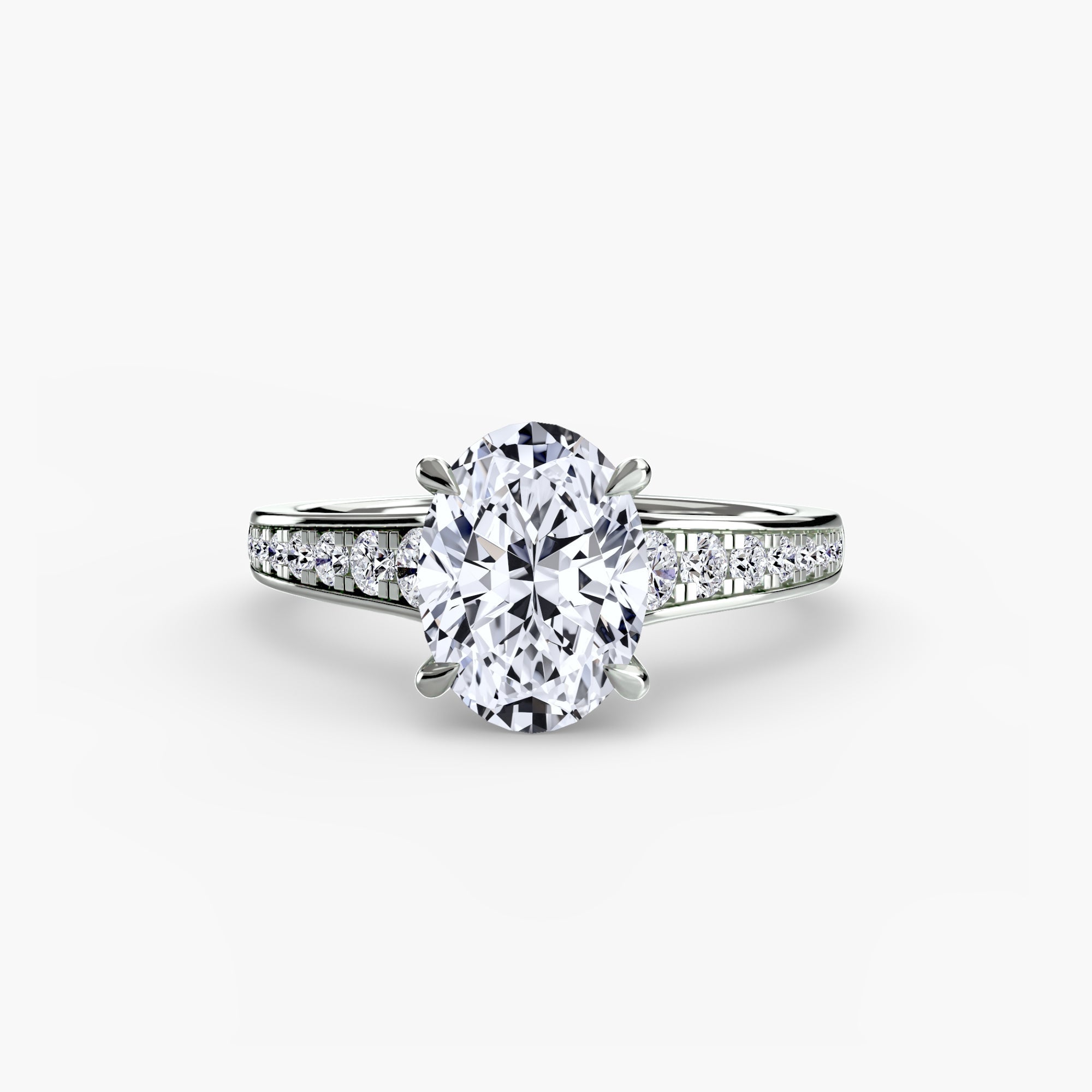 Solitaire with Pavé 7 The Perfect Carat