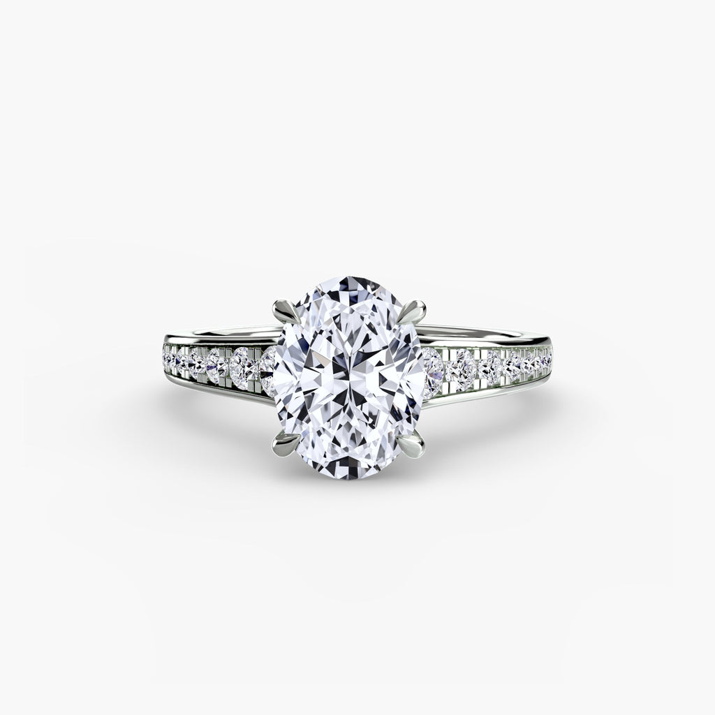 Solitaire with Pavé 7 The Perfect Carat