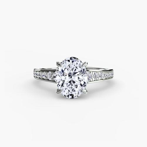 Solitaire with Pavé 7 The Perfect Carat
