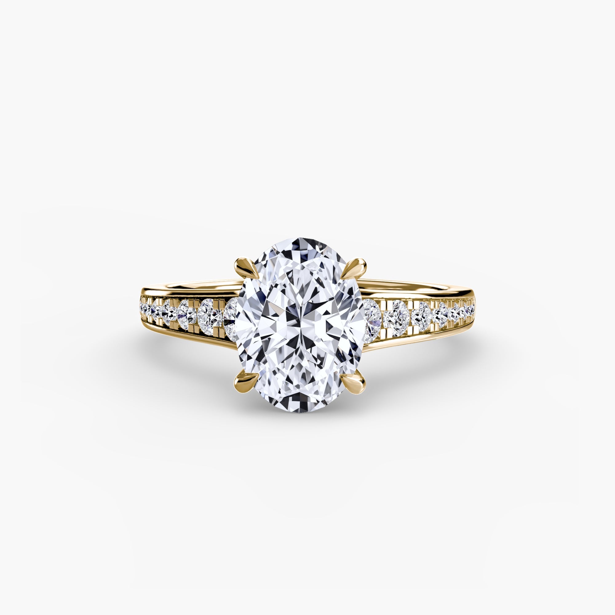 Solitaire with Pavé 7 The Perfect Carat
