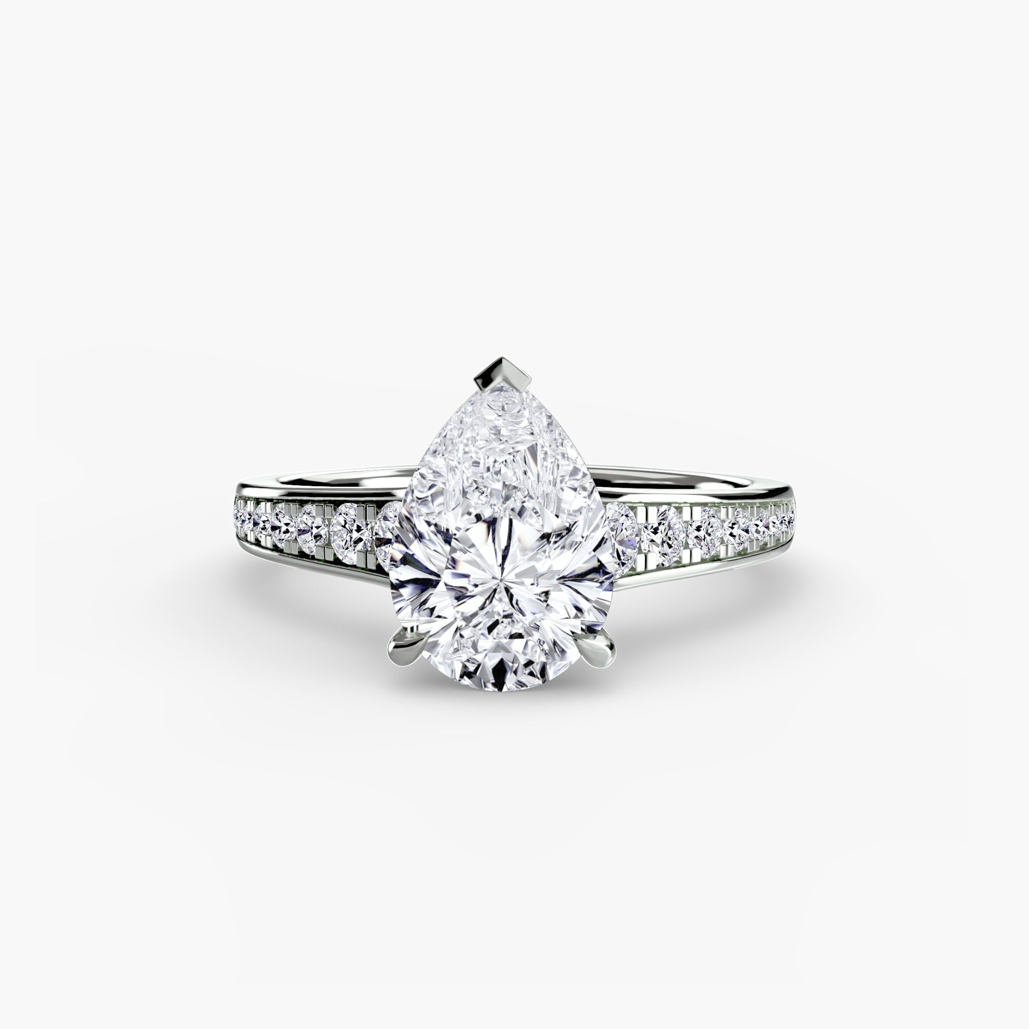 Solitaire with Pavé 7 The Perfect Carat
