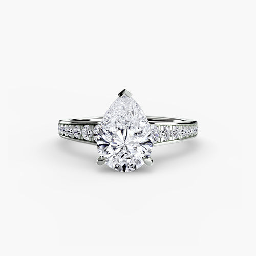 Solitaire with Pavé 7 The Perfect Carat