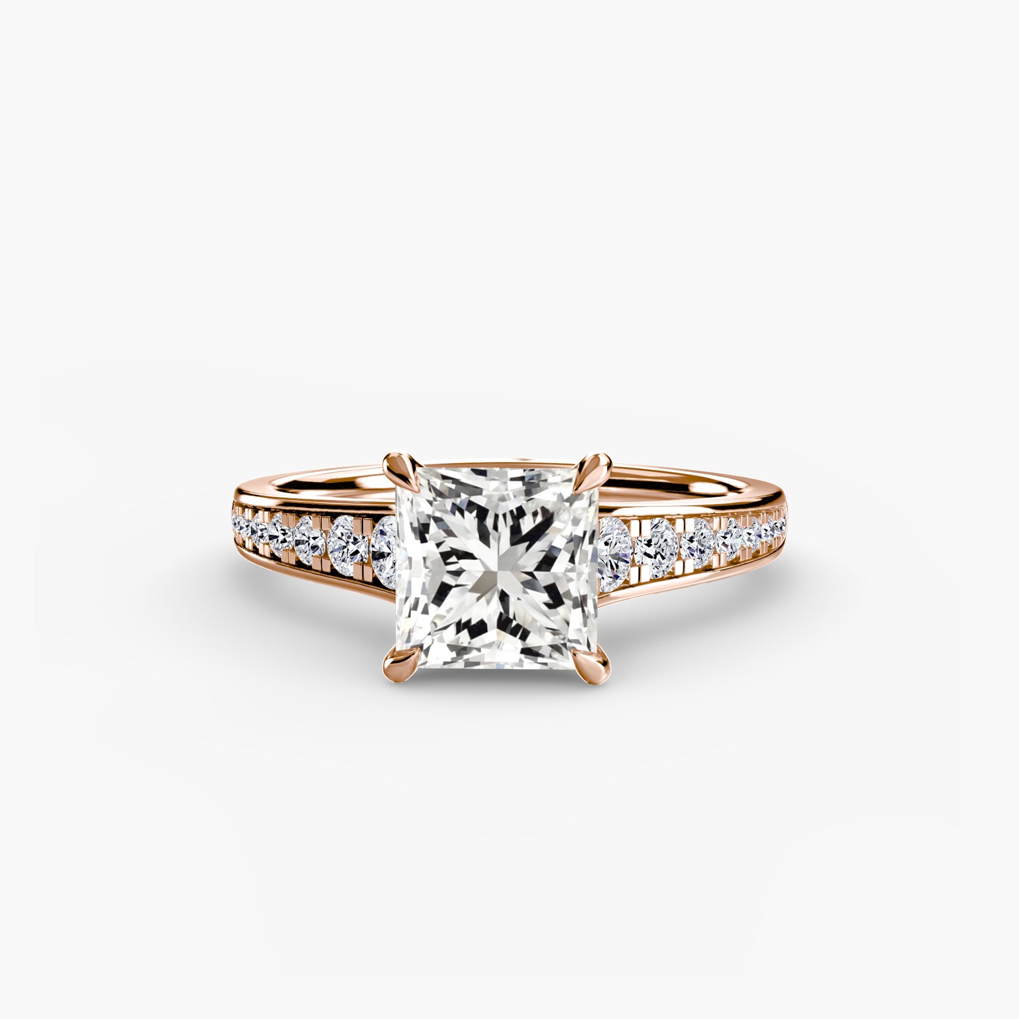 Solitaire with Pavé 7 The Perfect Carat