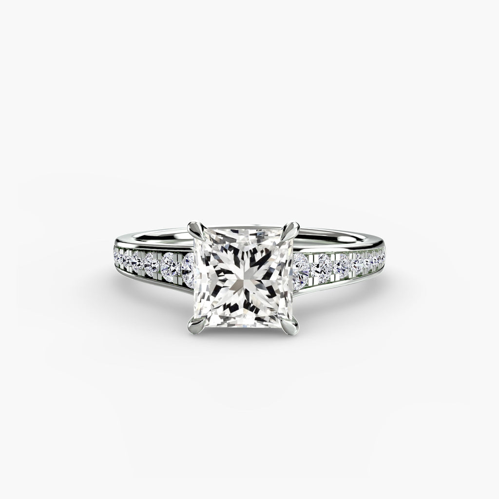 Solitaire with Pavé 7 The Perfect Carat