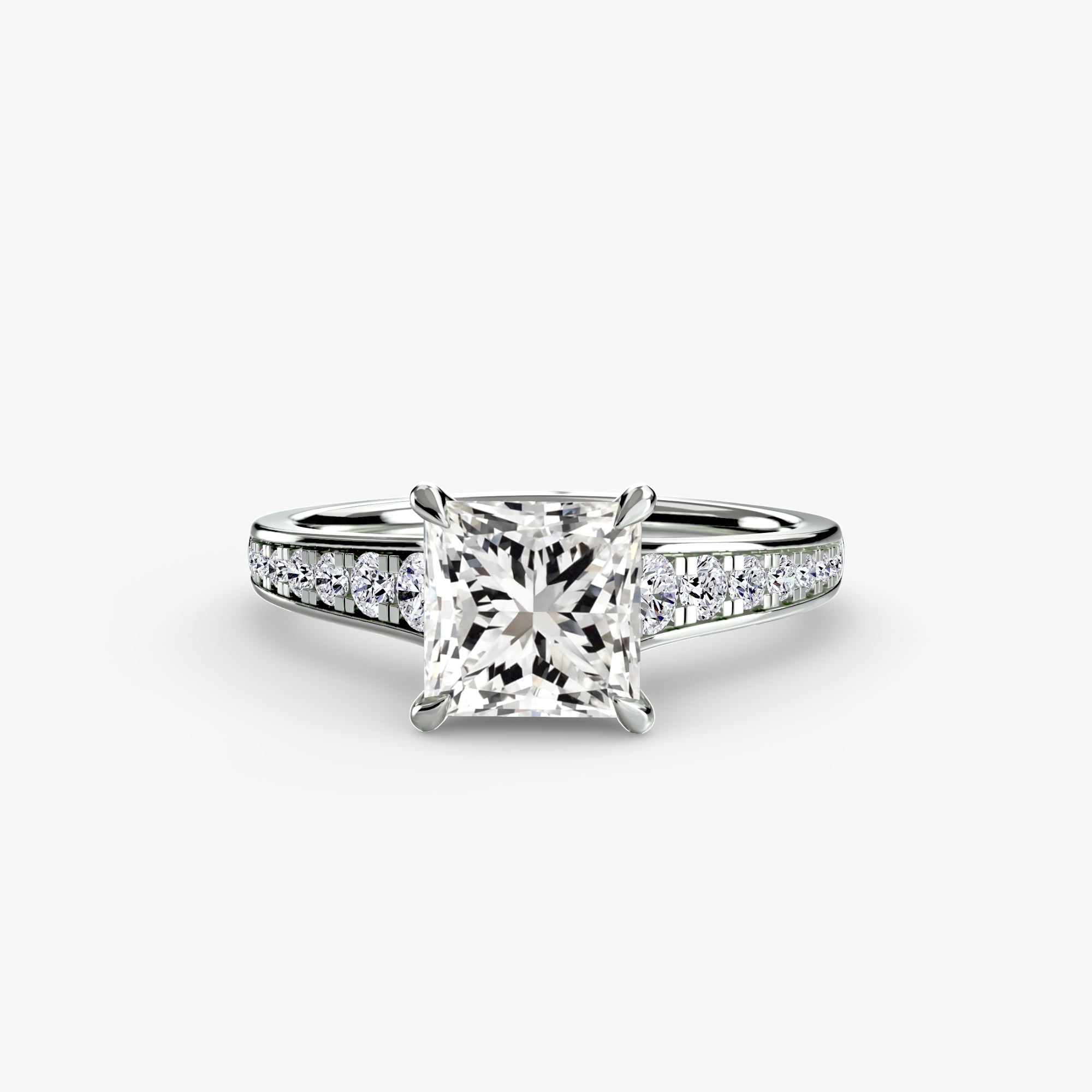Solitaire with Pavé 7 The Perfect Carat