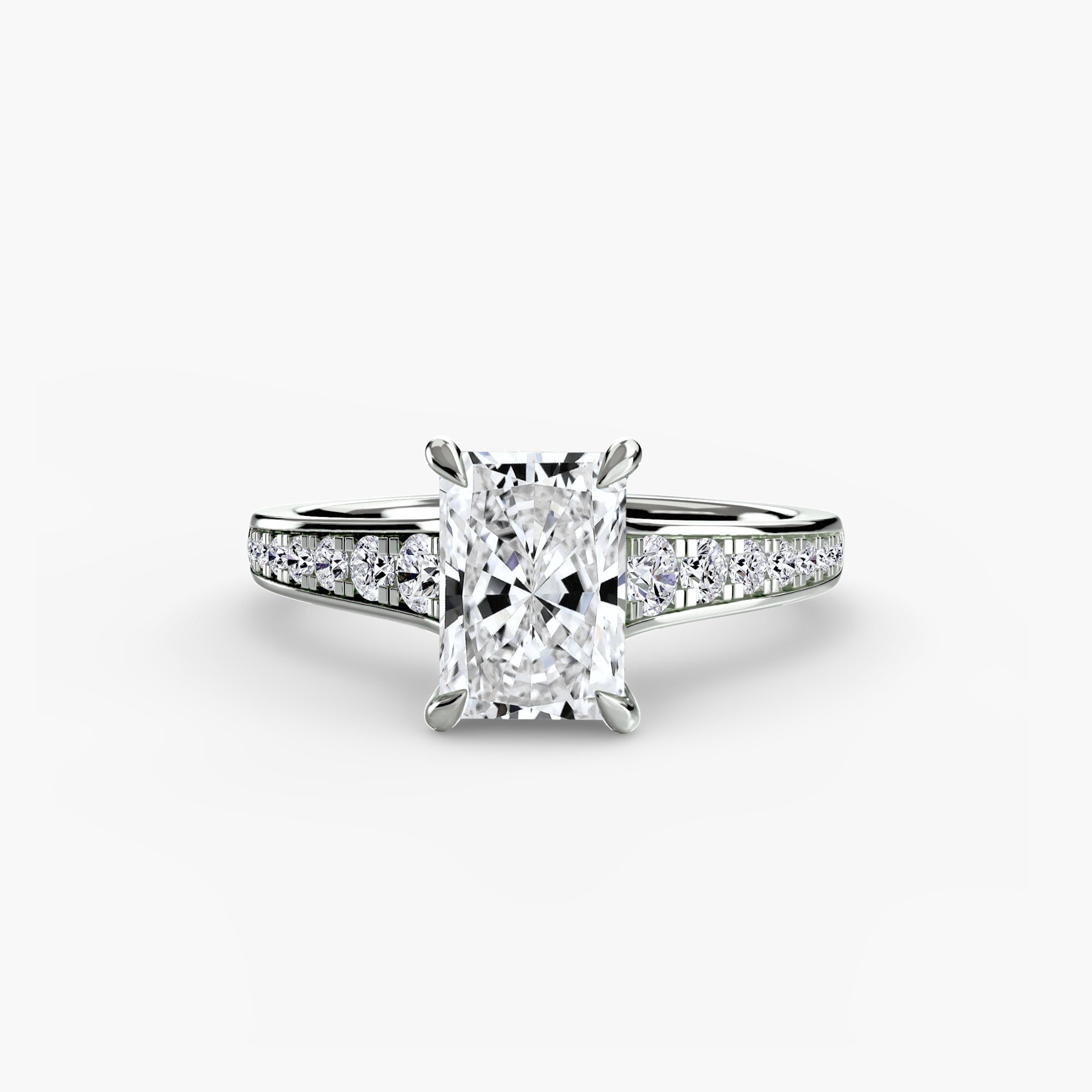 Solitaire with Pavé 7 The Perfect Carat