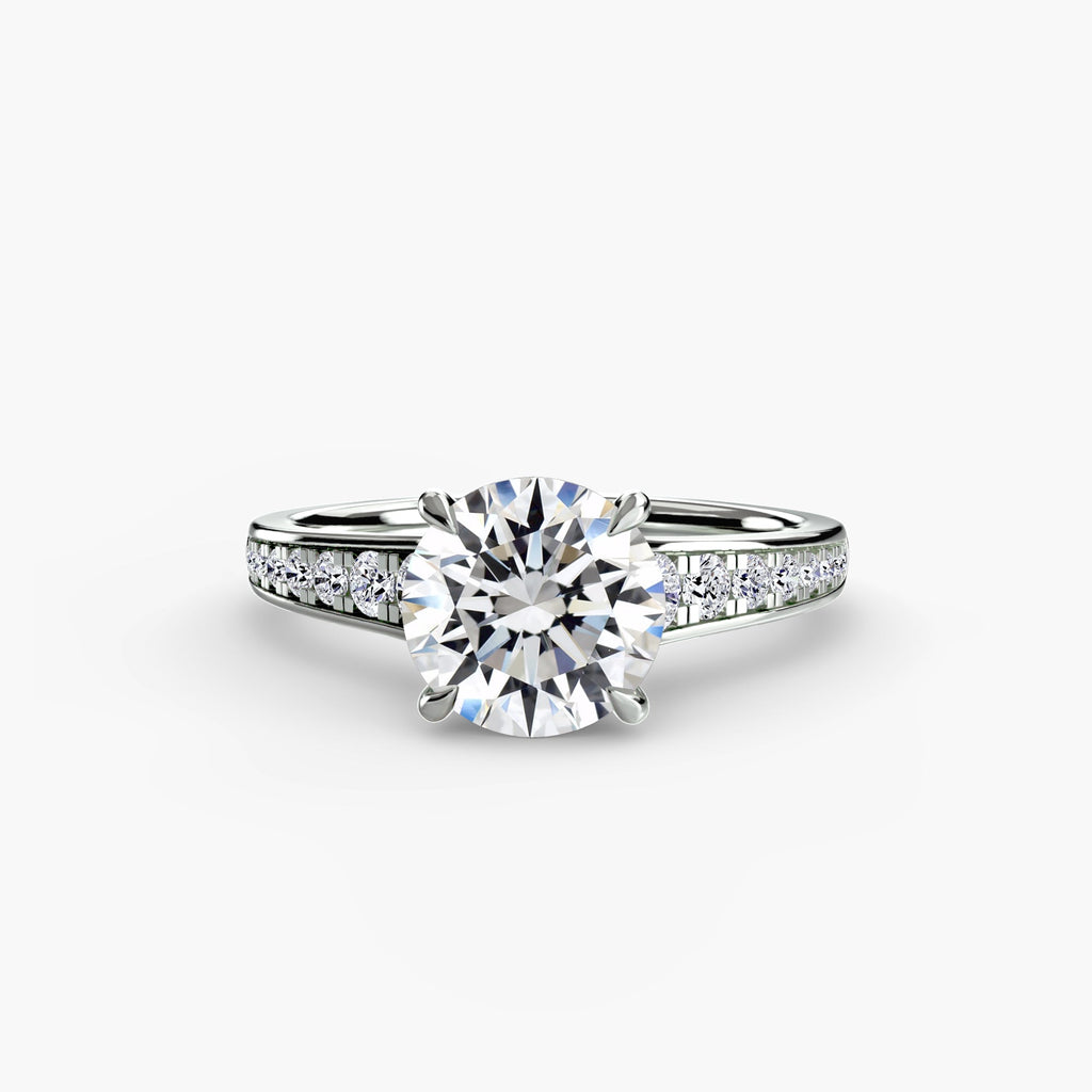 Solitaire with Pavé 7 The Perfect Carat