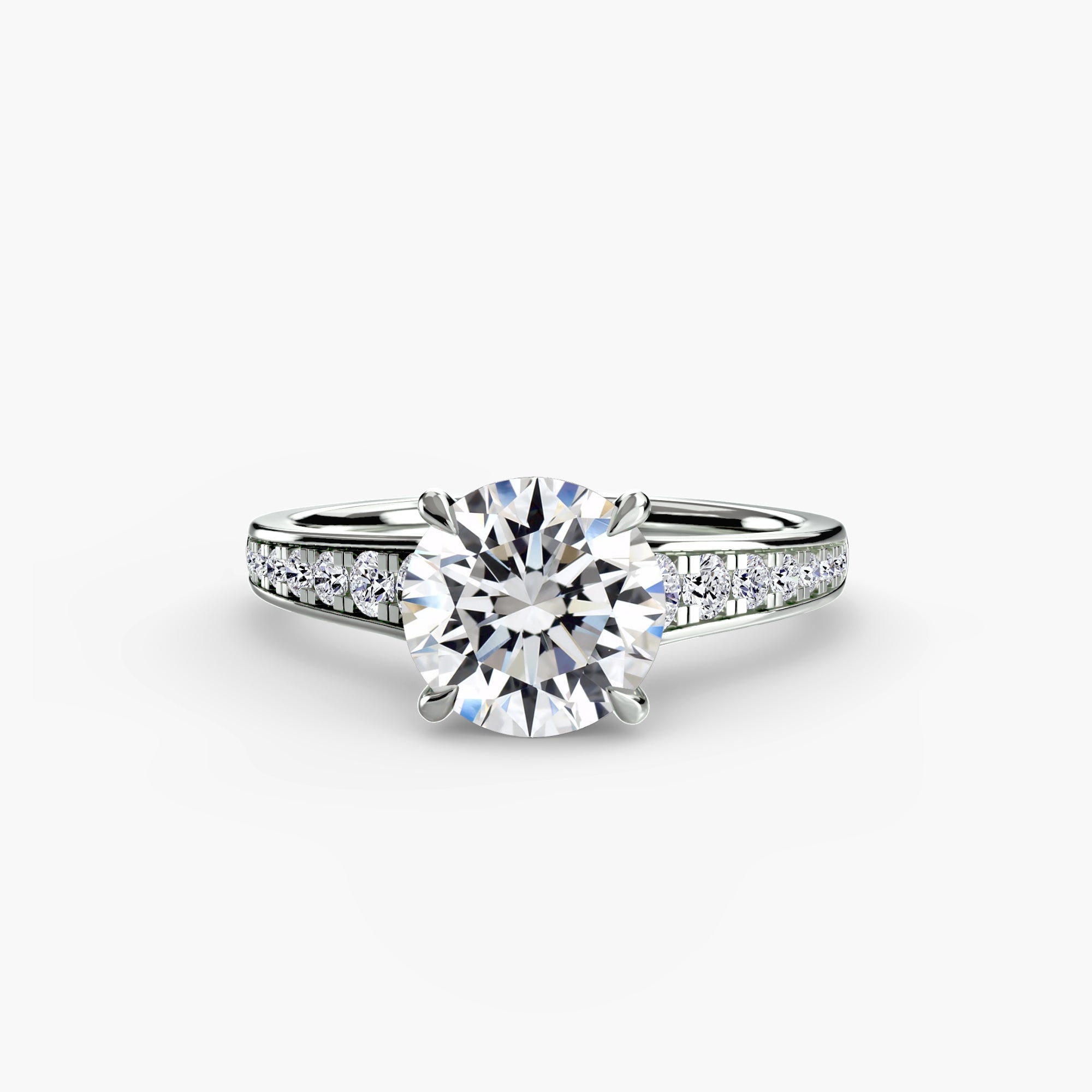 Solitaire with Pavé 7 The Perfect Carat