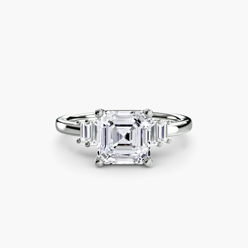 Baguette Accent Solitaire The Perfect Carat