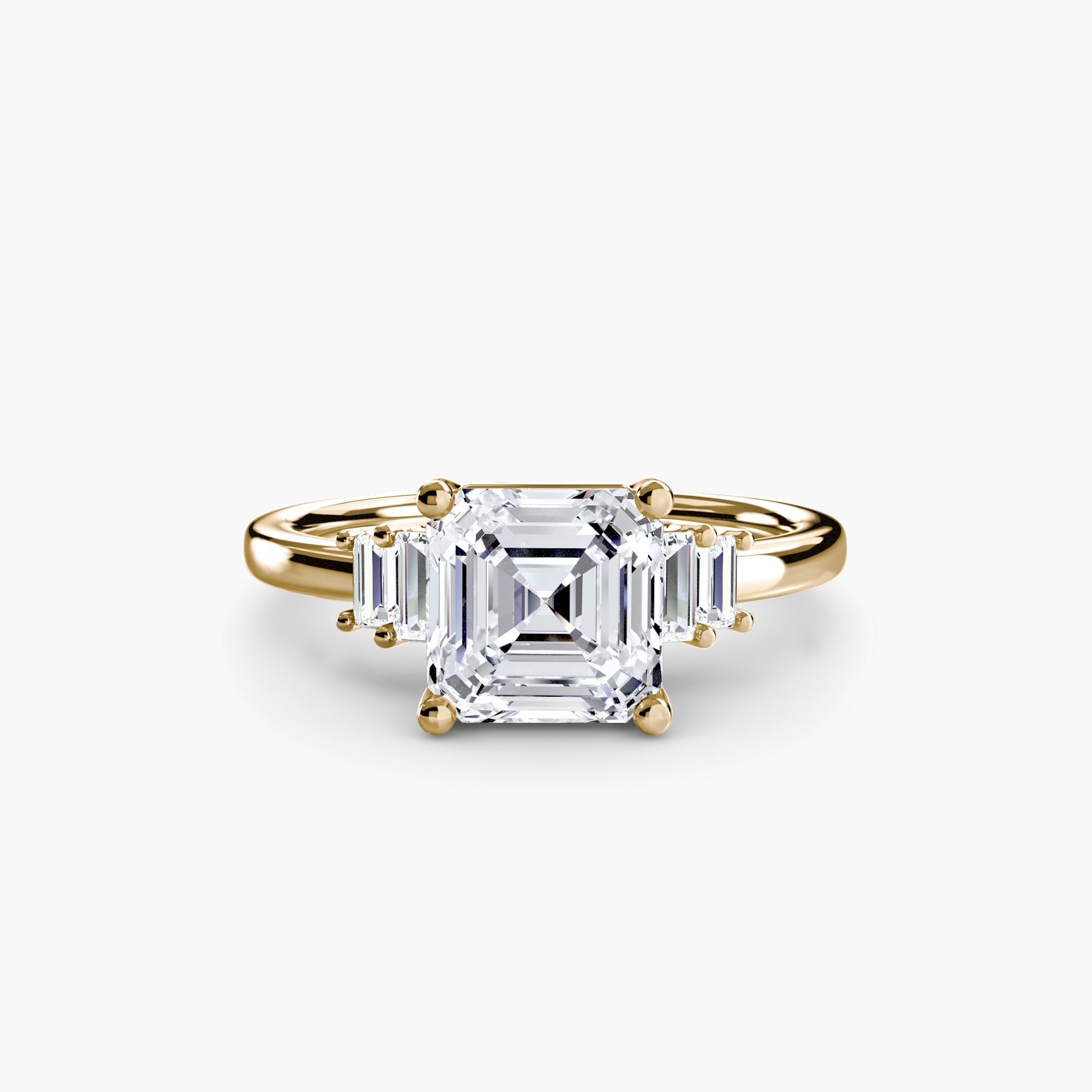 Baguette Accent Solitaire The Perfect Carat