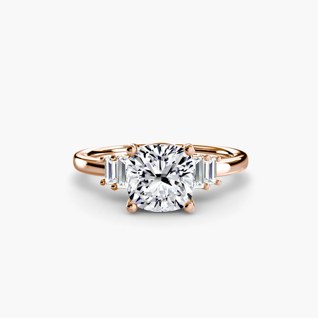 Baguette Accent Solitaire The Perfect Carat