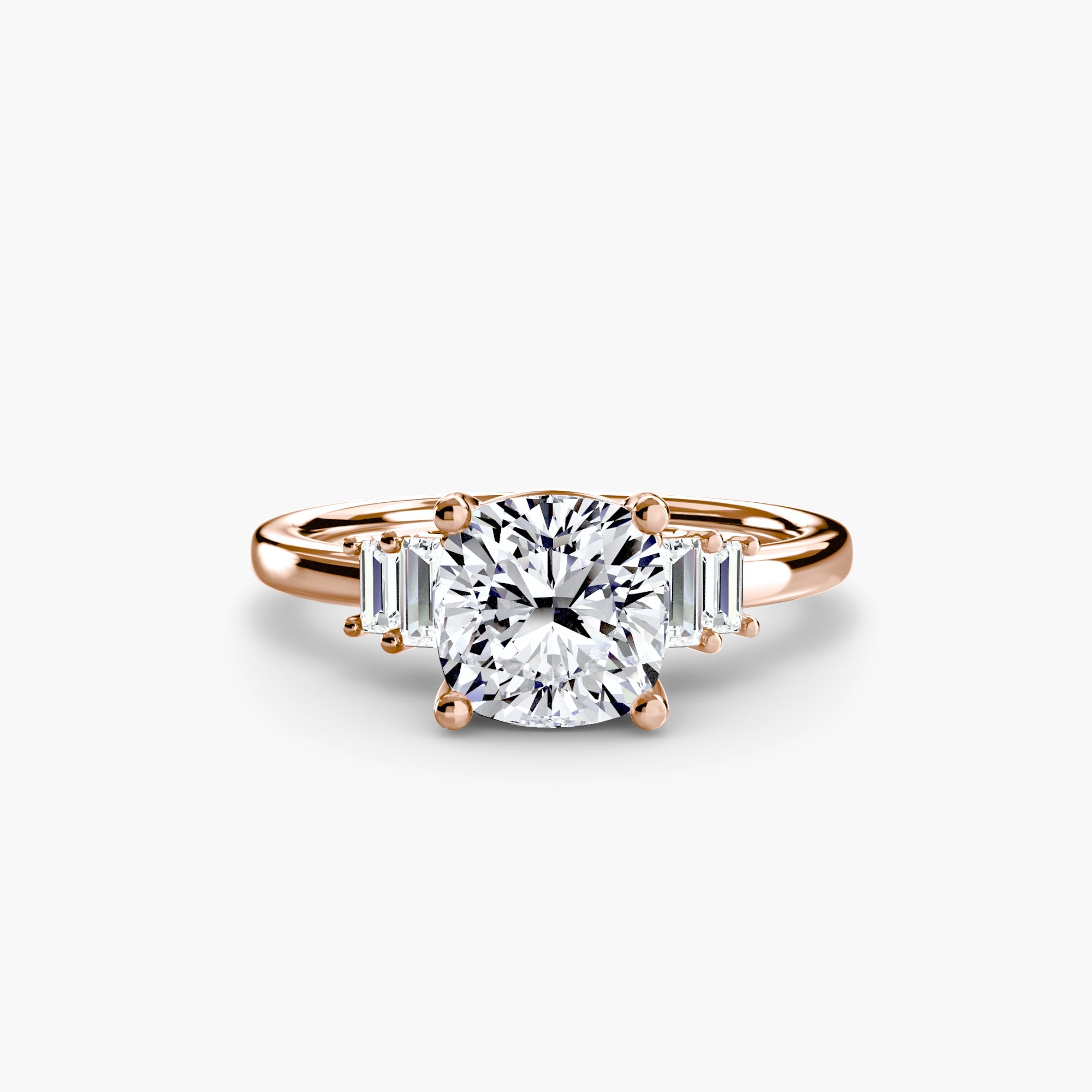 Baguette Accent Solitaire The Perfect Carat