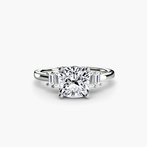 Baguette Accent Solitaire The Perfect Carat