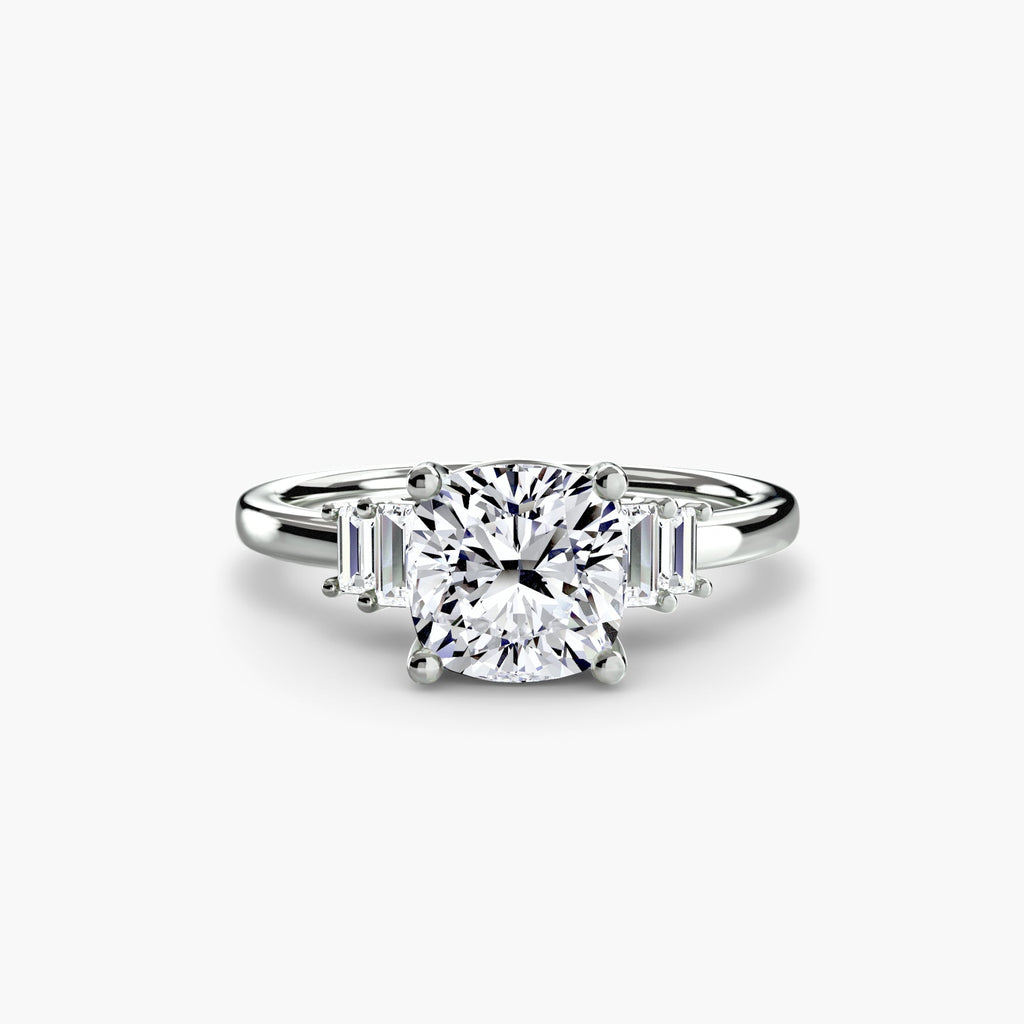 Baguette Accent Solitaire The Perfect Carat