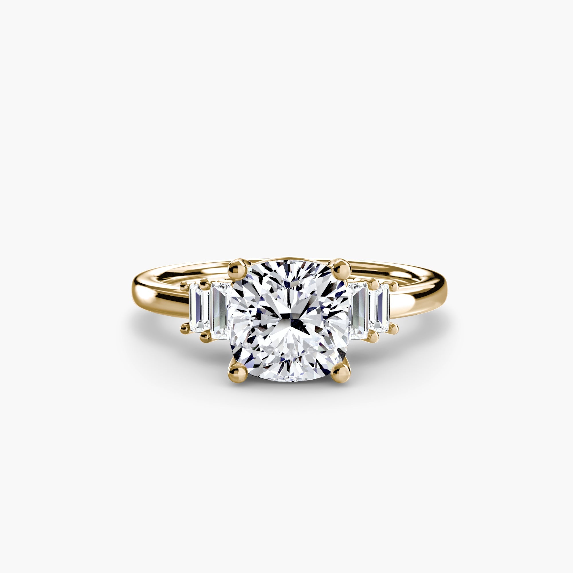 Baguette Accent Solitaire The Perfect Carat