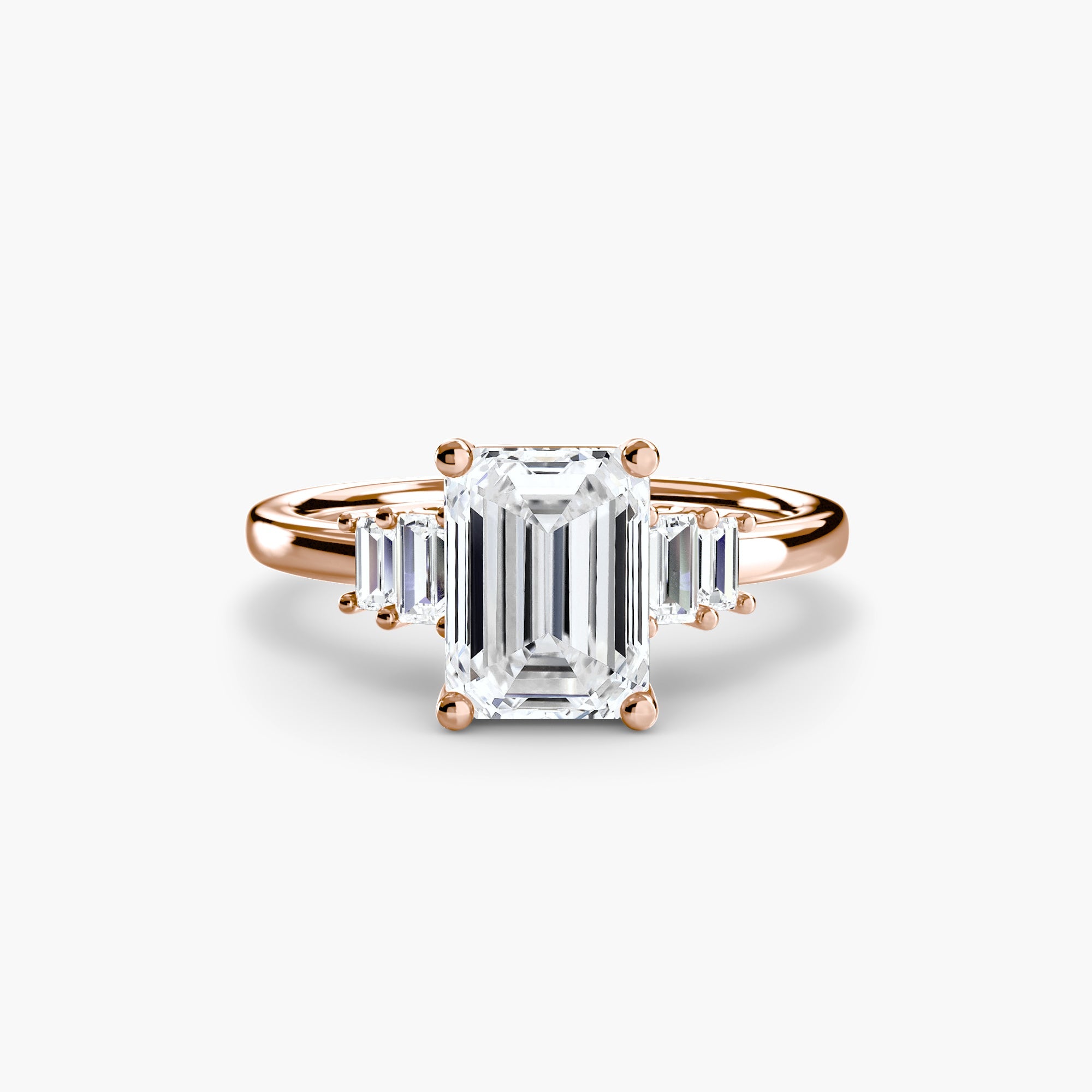 Baguette Accent Solitaire The Perfect Carat