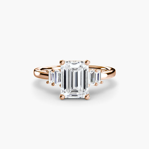 Baguette Accent Solitaire The Perfect Carat