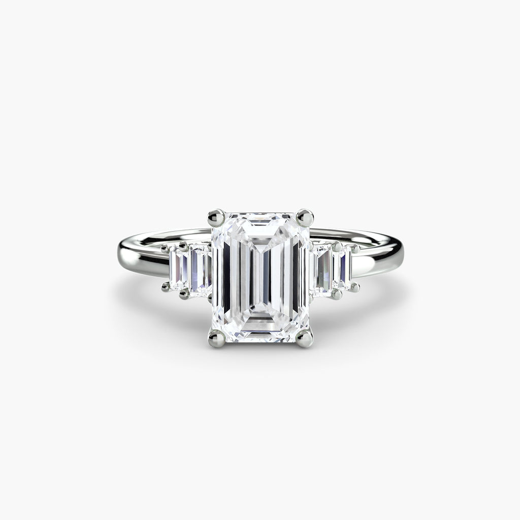 Baguette Accent Solitaire The Perfect Carat