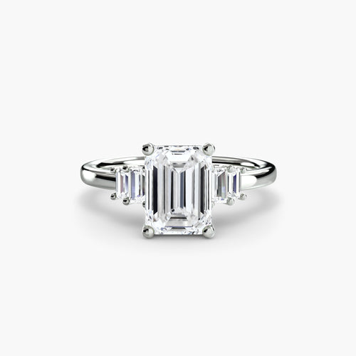 Baguette Accent Solitaire The Perfect Carat