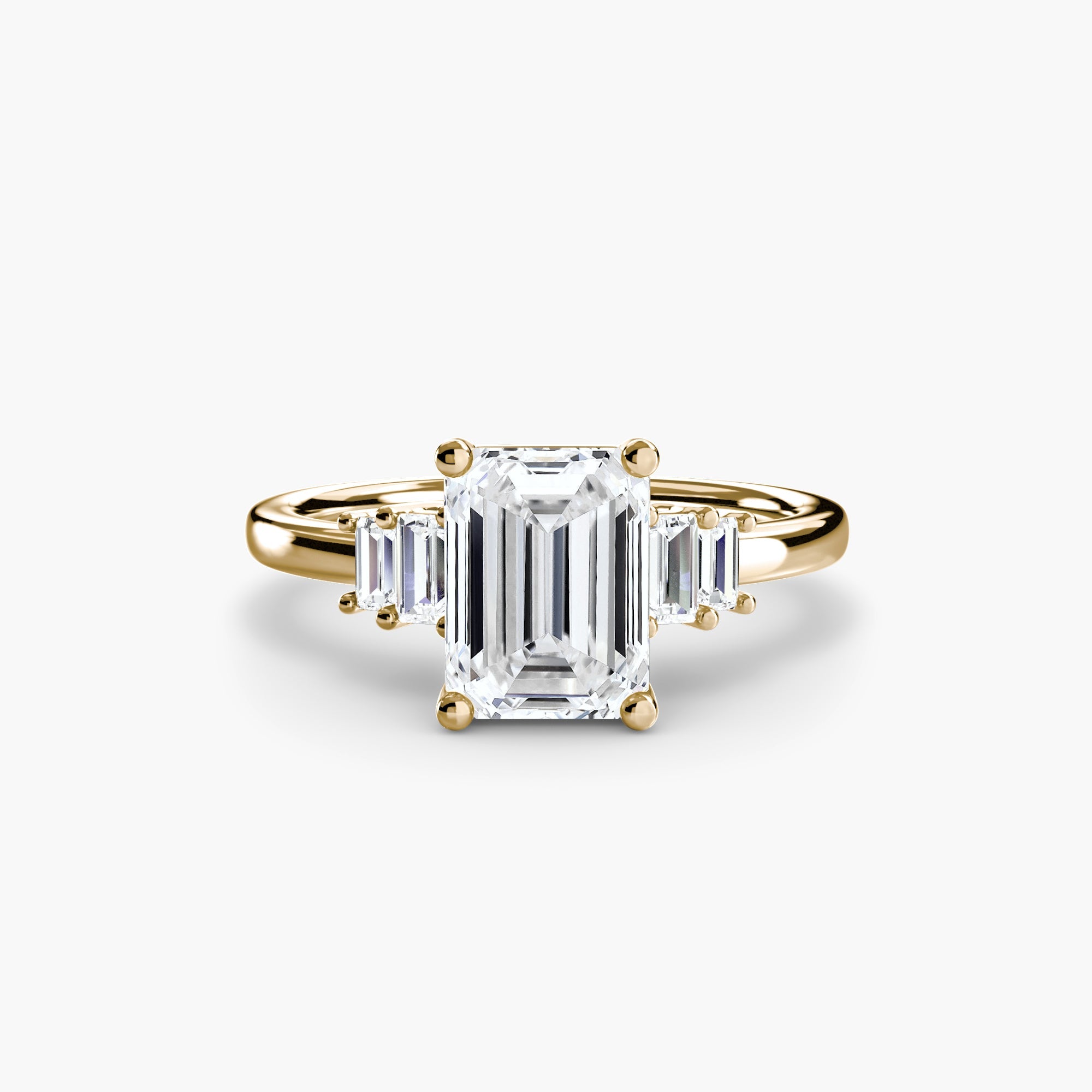 Baguette Accent Solitaire The Perfect Carat