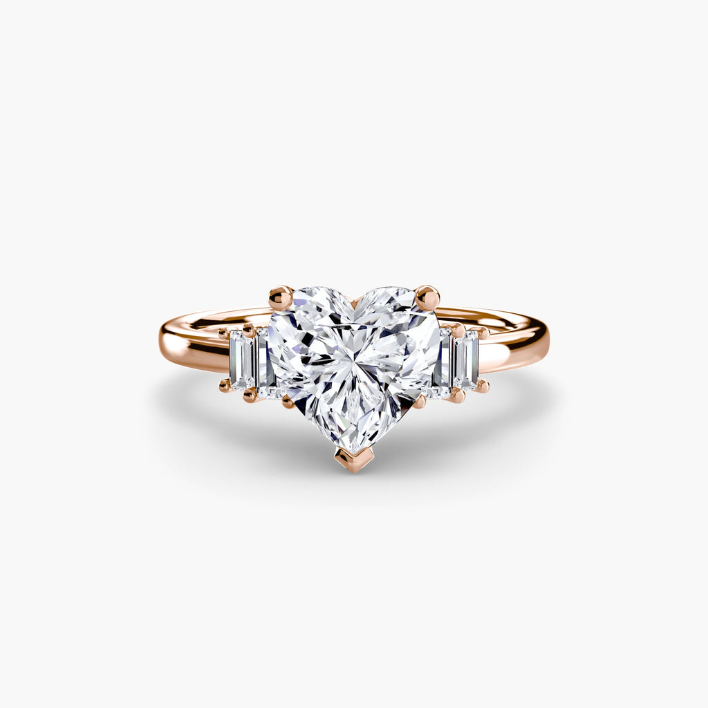 Baguette Accent Solitaire The Perfect Carat