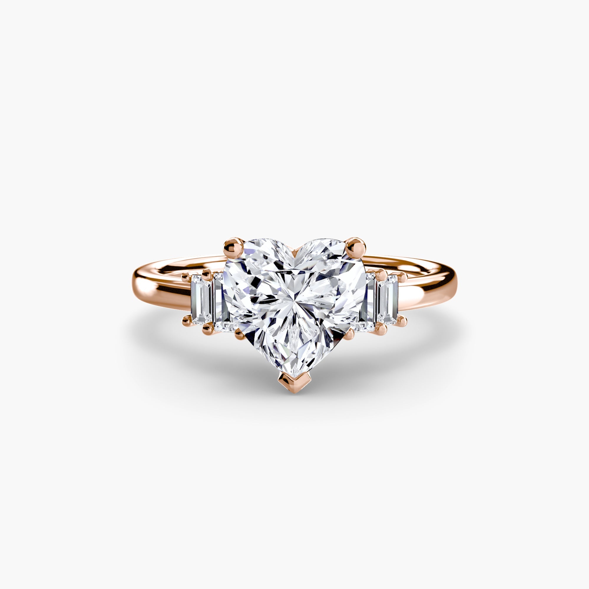 Baguette Accent Solitaire The Perfect Carat