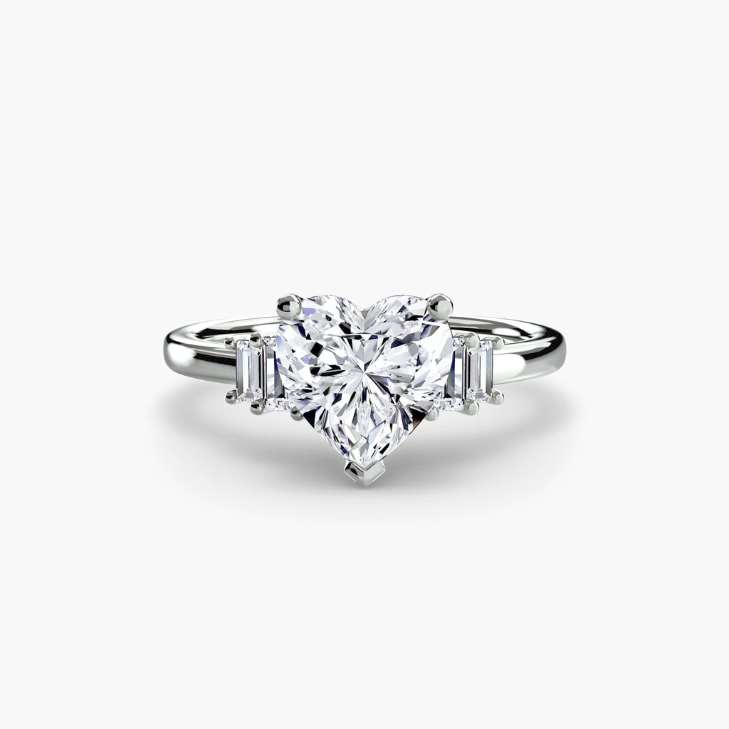 Baguette Accent Solitaire The Perfect Carat