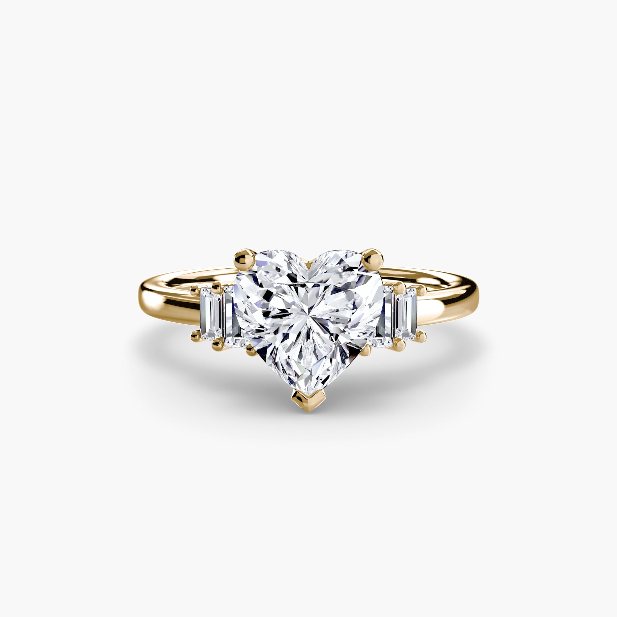 Baguette Accent Solitaire The Perfect Carat