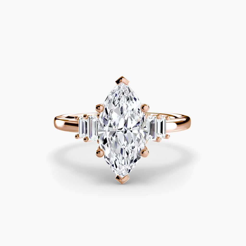 Baguette Accent Solitaire The Perfect Carat