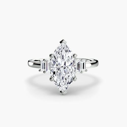 Baguette Accent Solitaire The Perfect Carat