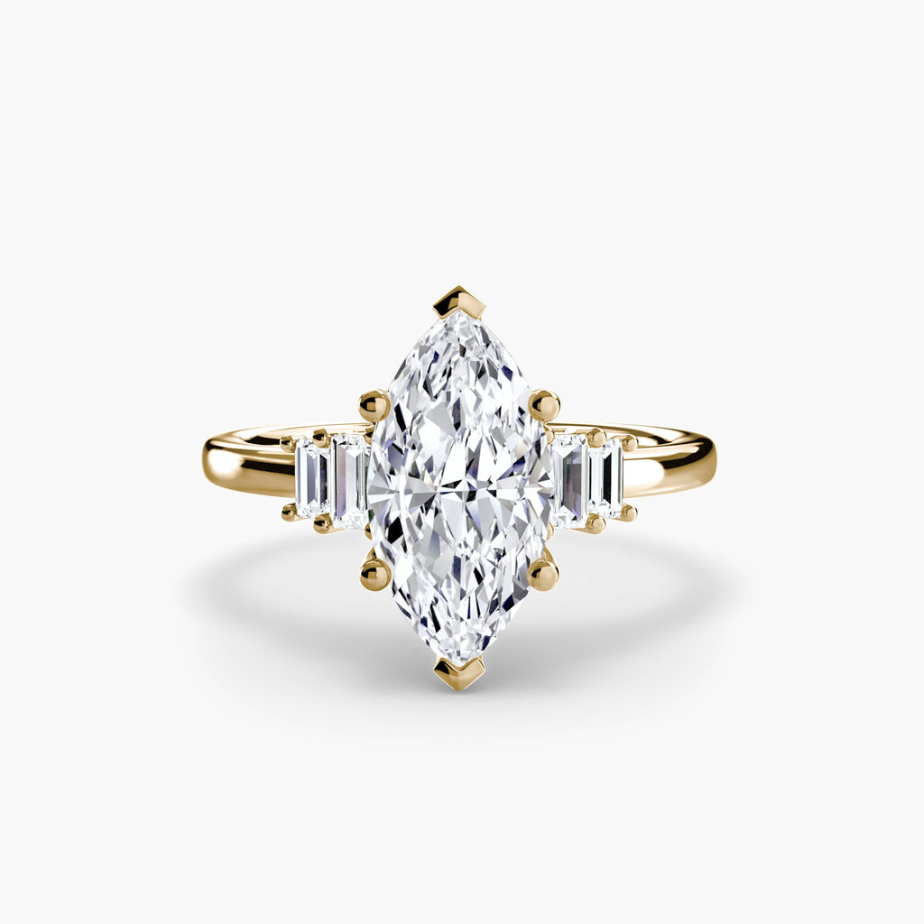 Baguette Accent Solitaire The Perfect Carat