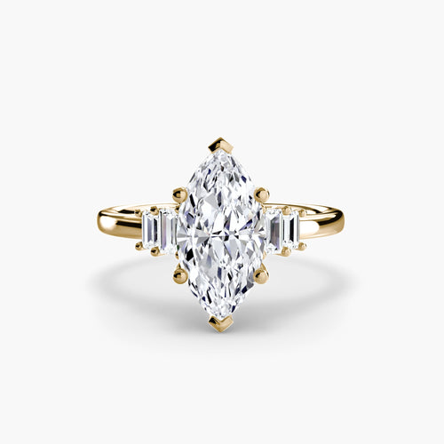 Baguette Accent Solitaire The Perfect Carat