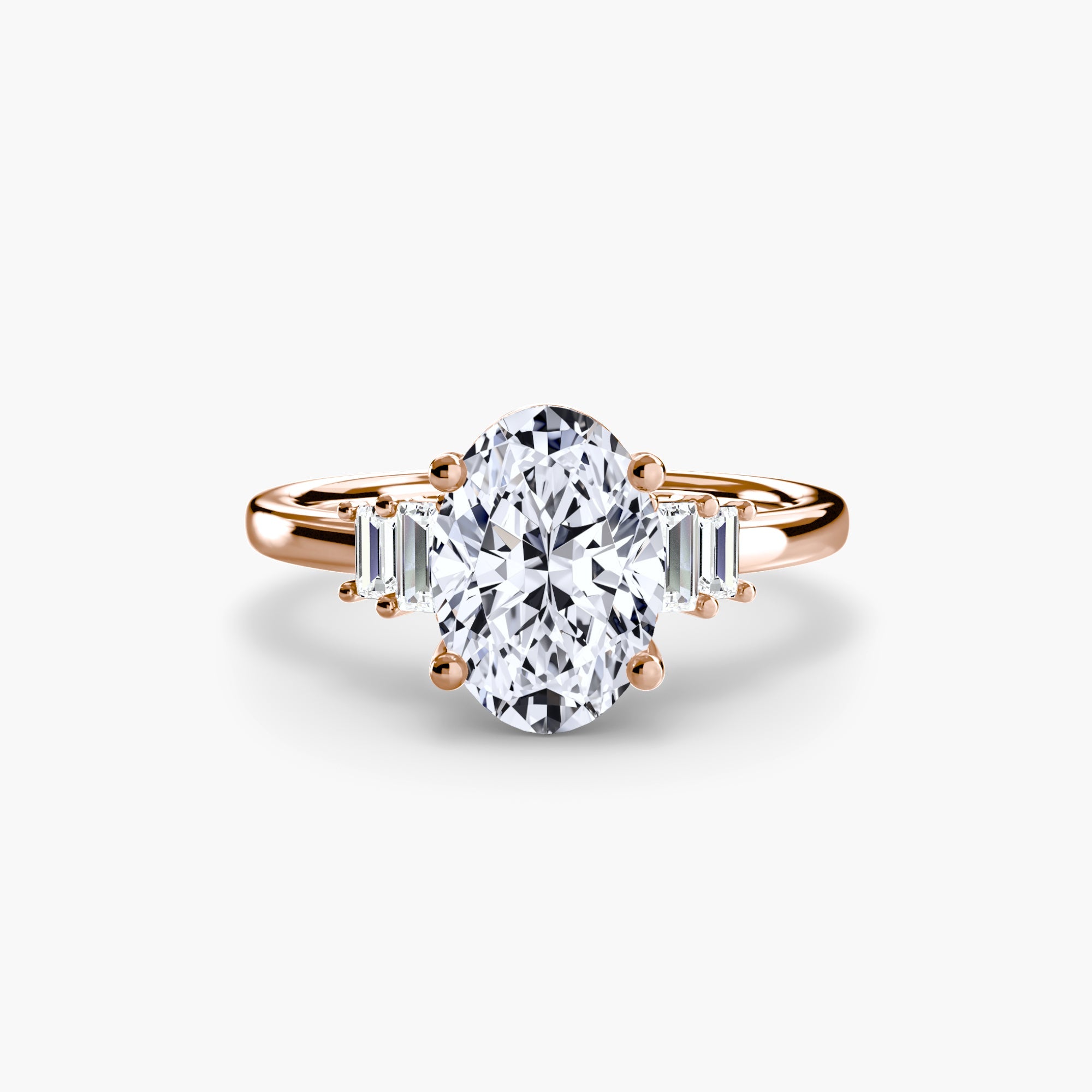 Baguette Accent Solitaire The Perfect Carat