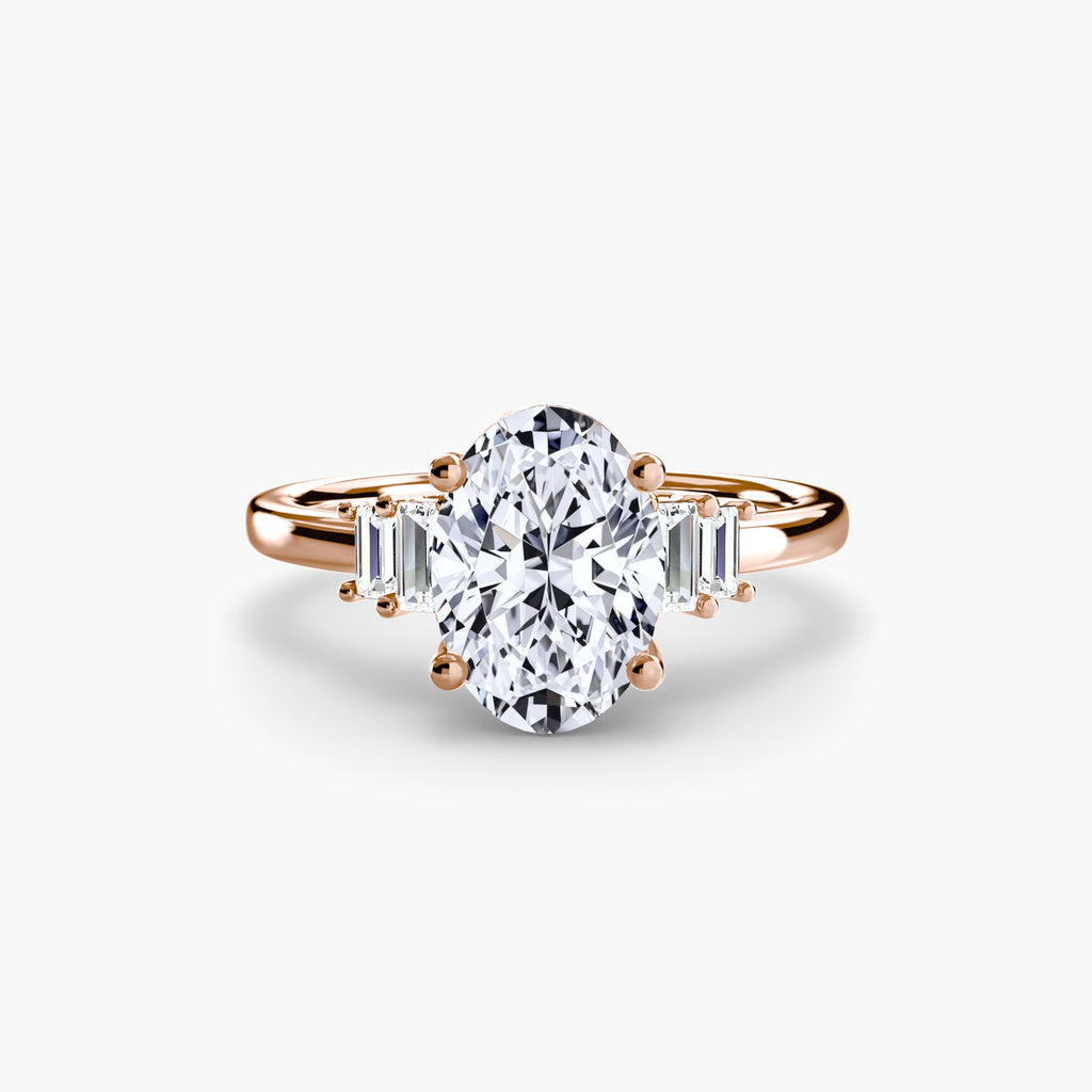 Baguette Accent Solitaire The Perfect Carat
