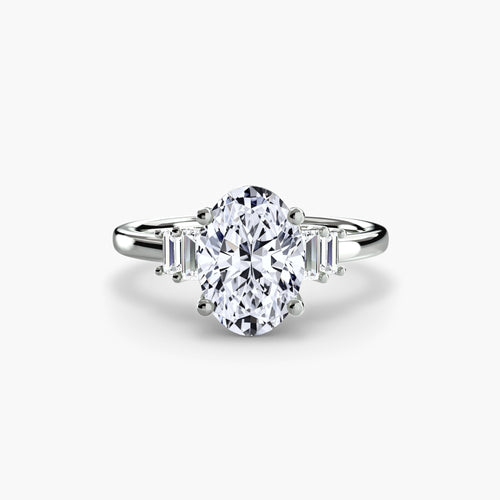 Baguette Accent Solitaire The Perfect Carat